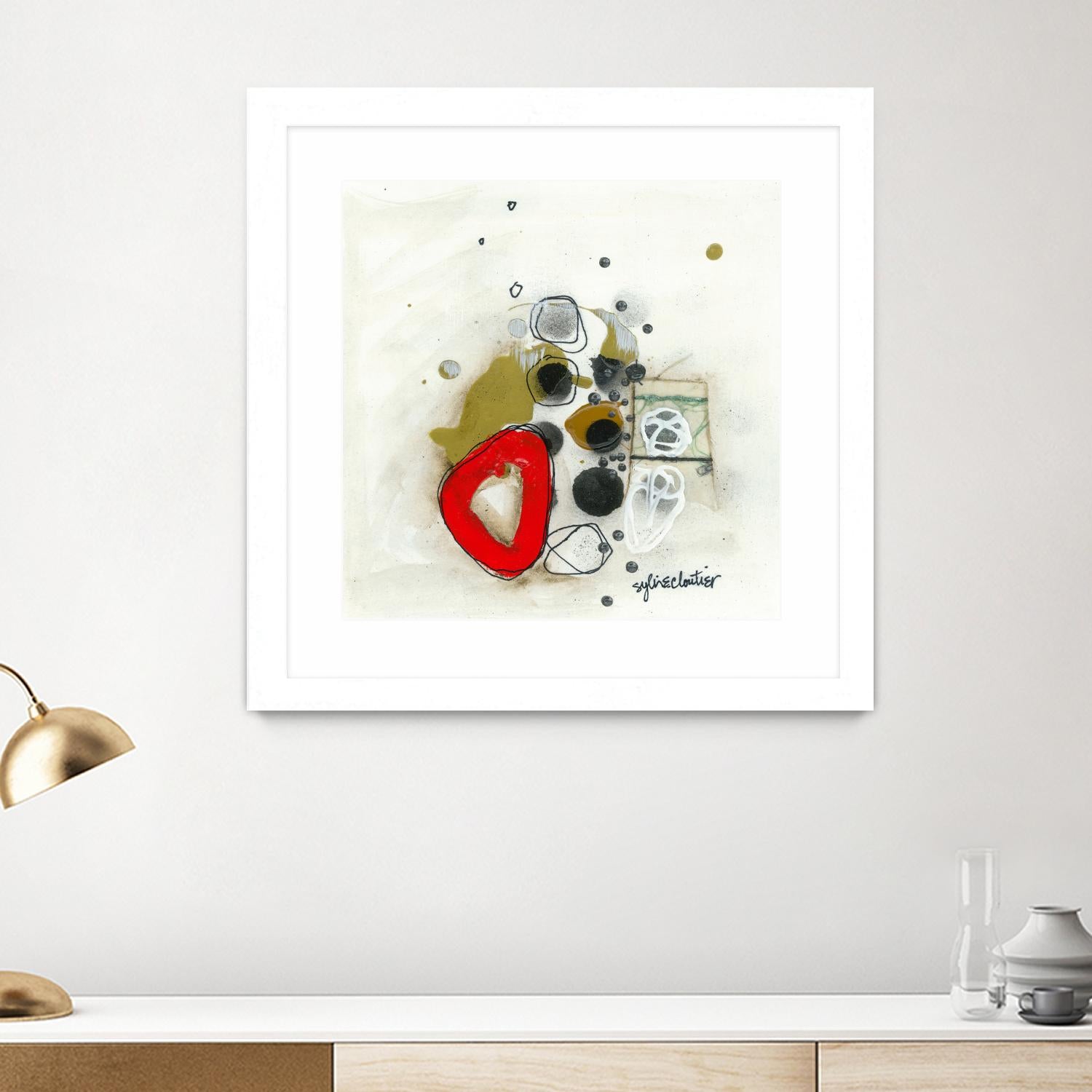 Actual #1 by Sylvie Cloutier on GIANT ART - red abstrait