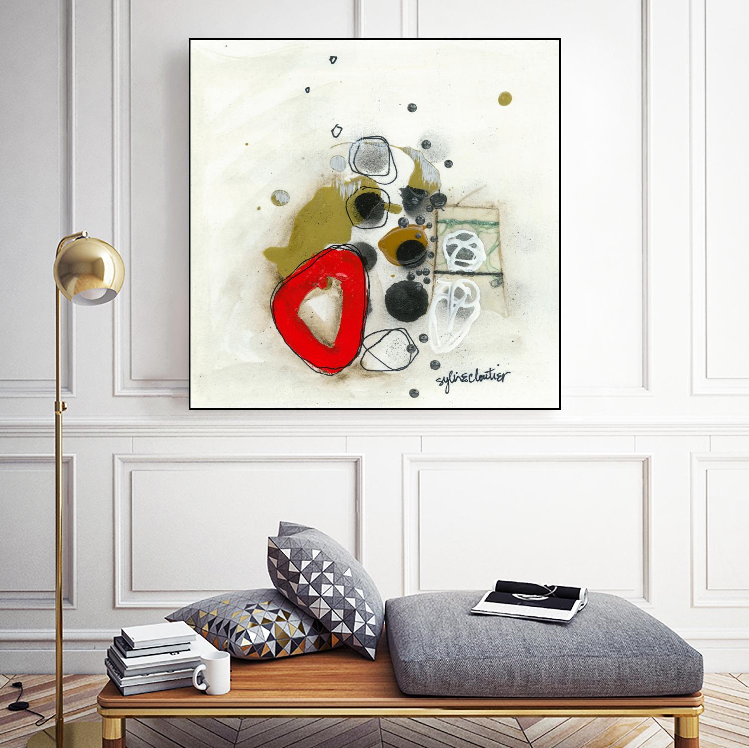 Actual #1 by Sylvie Cloutier on GIANT ART - red abstrait