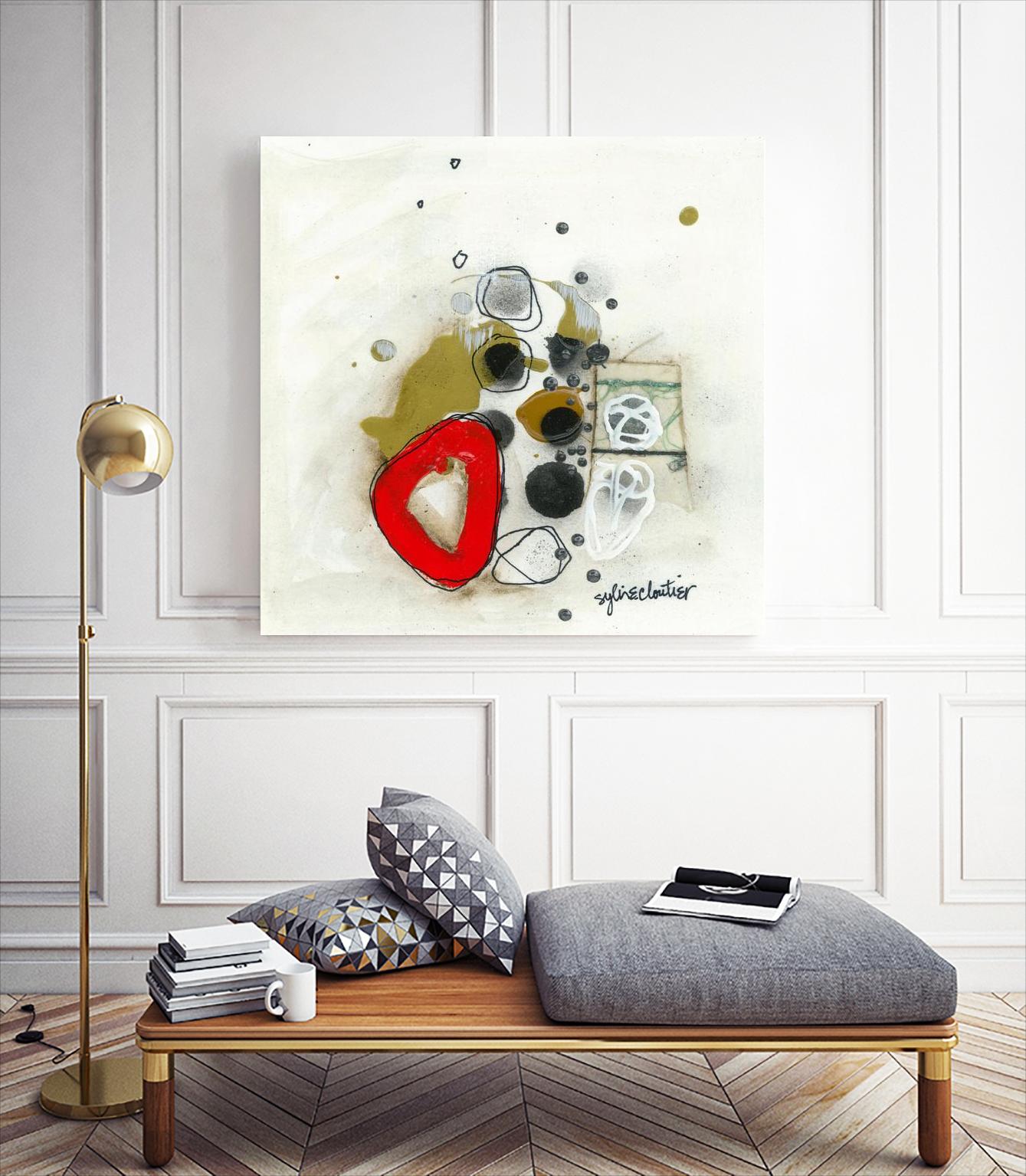 Actual #1 by Sylvie Cloutier on GIANT ART - red abstrait