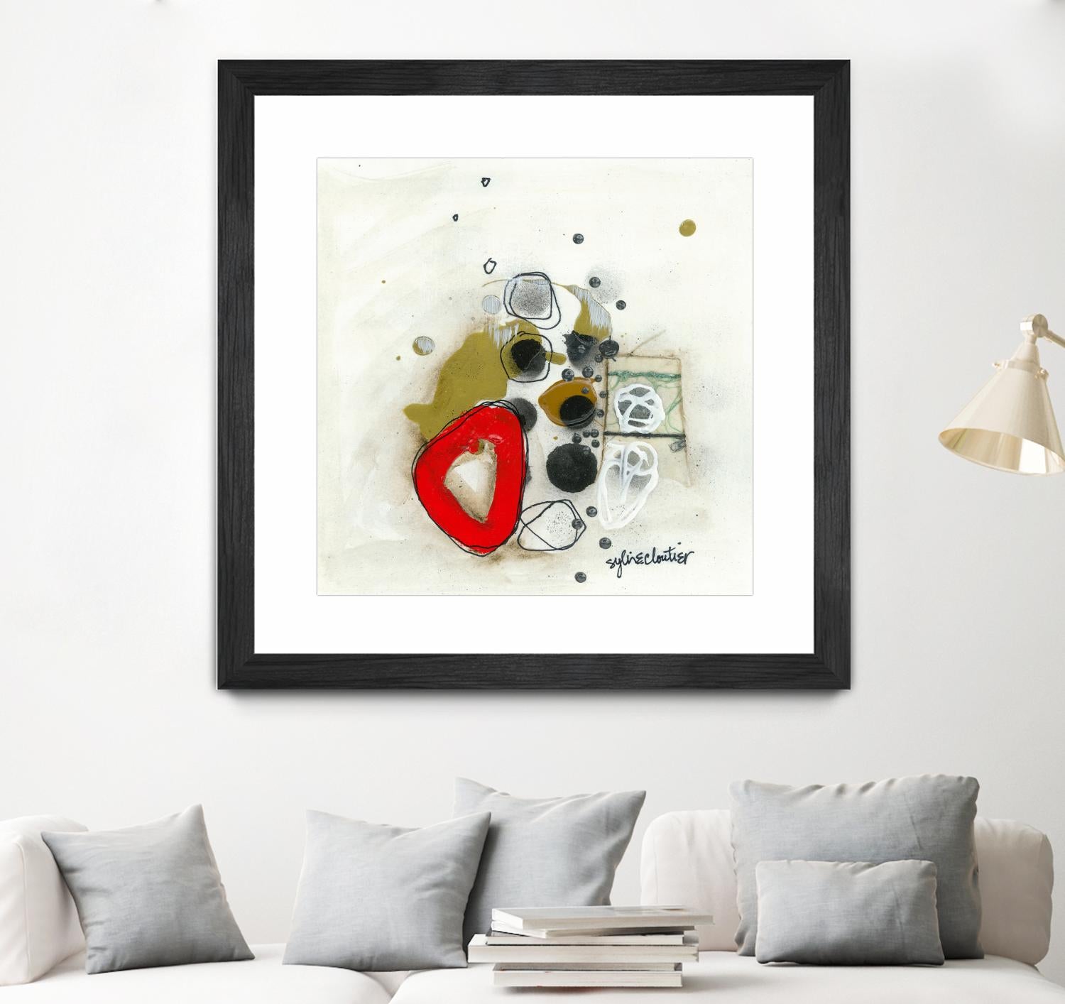 Actual #1 by Sylvie Cloutier on GIANT ART - red abstrait