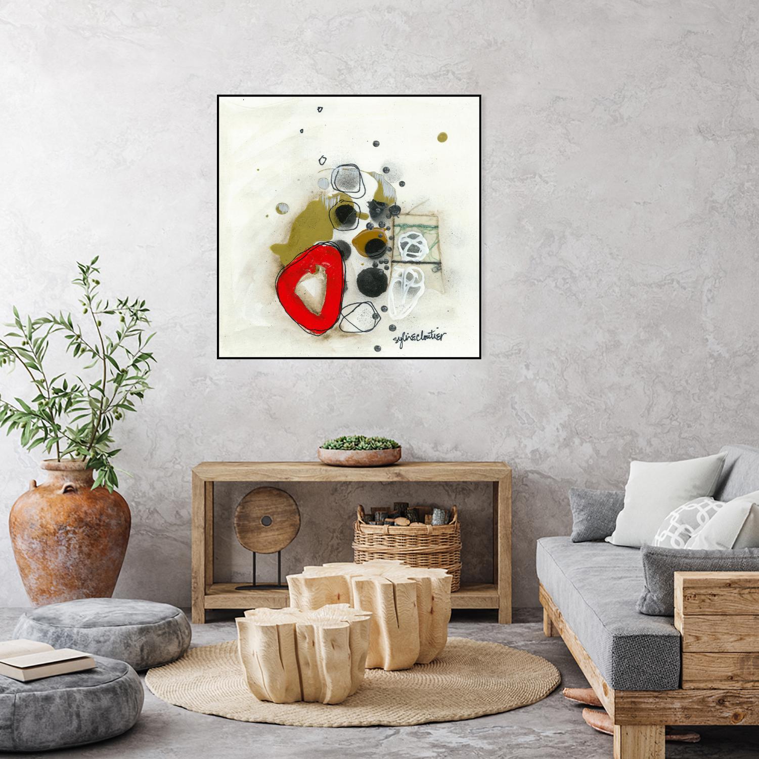 Actual #1 by Sylvie Cloutier on GIANT ART - red abstrait