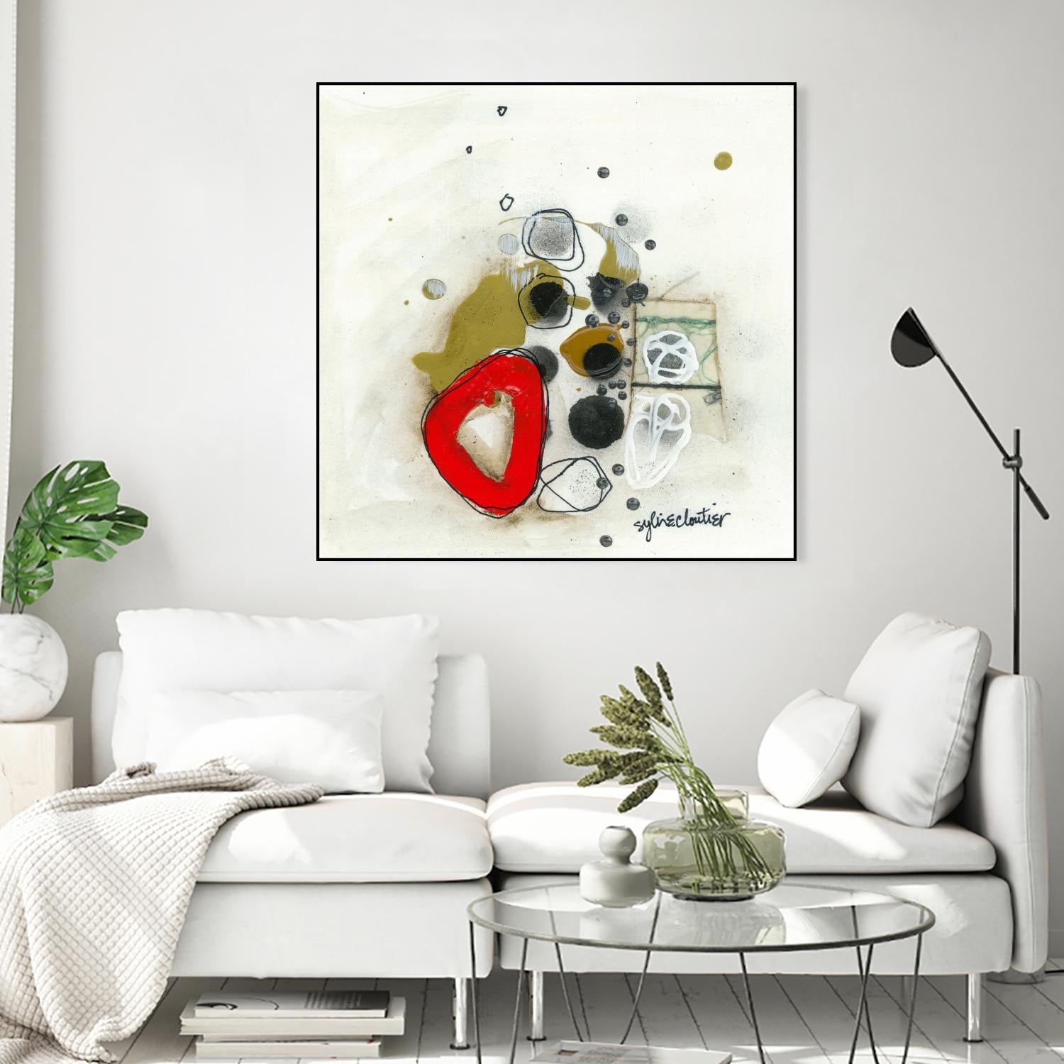 Actual #1 by Sylvie Cloutier on GIANT ART - red abstrait