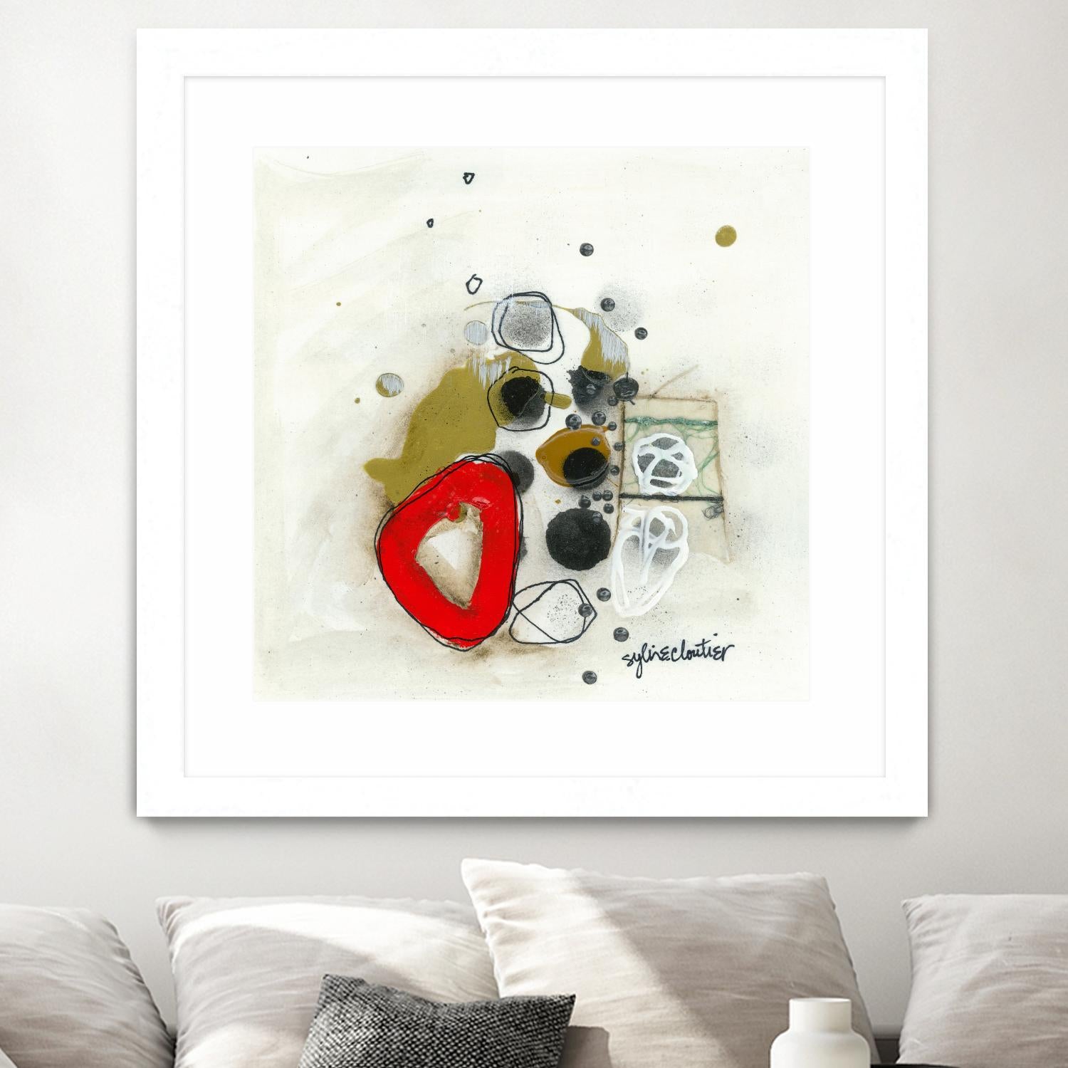 Actual #1 by Sylvie Cloutier on GIANT ART - red abstrait