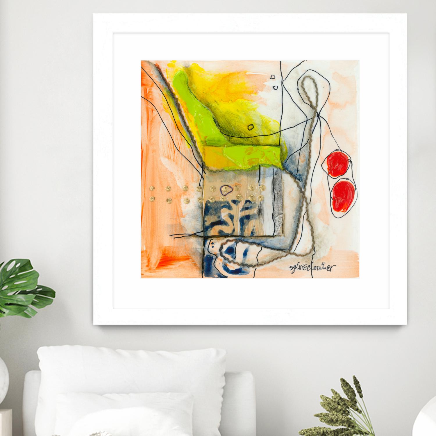 Cartoon #3 by Sylvie  Cloutier on GIANT ART - red abstract