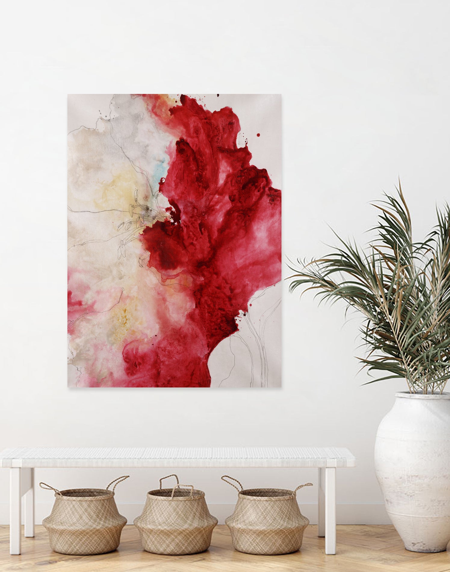 Botanical Beauty I by Daleno Art on GIANT ART - blue absrtact