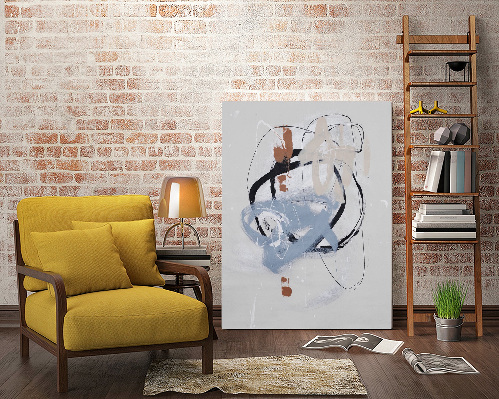 Collision II by Daleno Art on GIANT ART - brown abstract