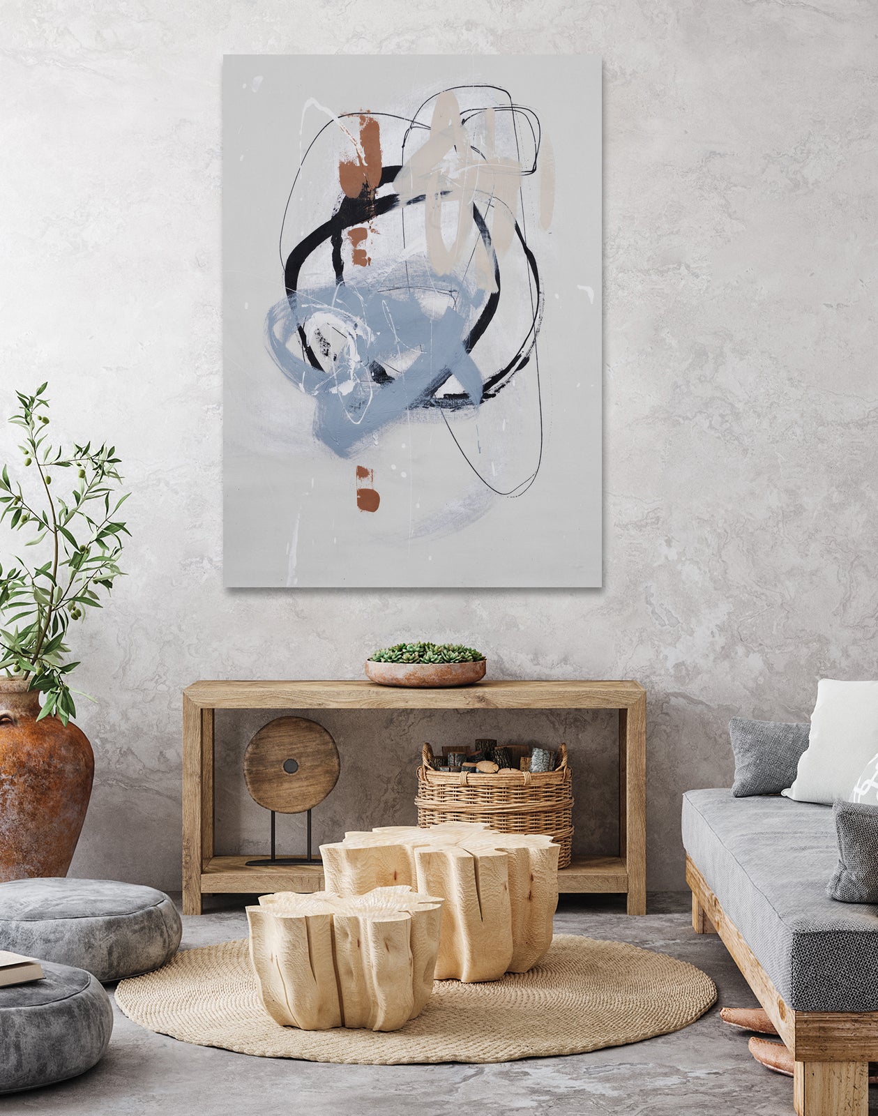 Collision II by Daleno Art on GIANT ART - brown abstract