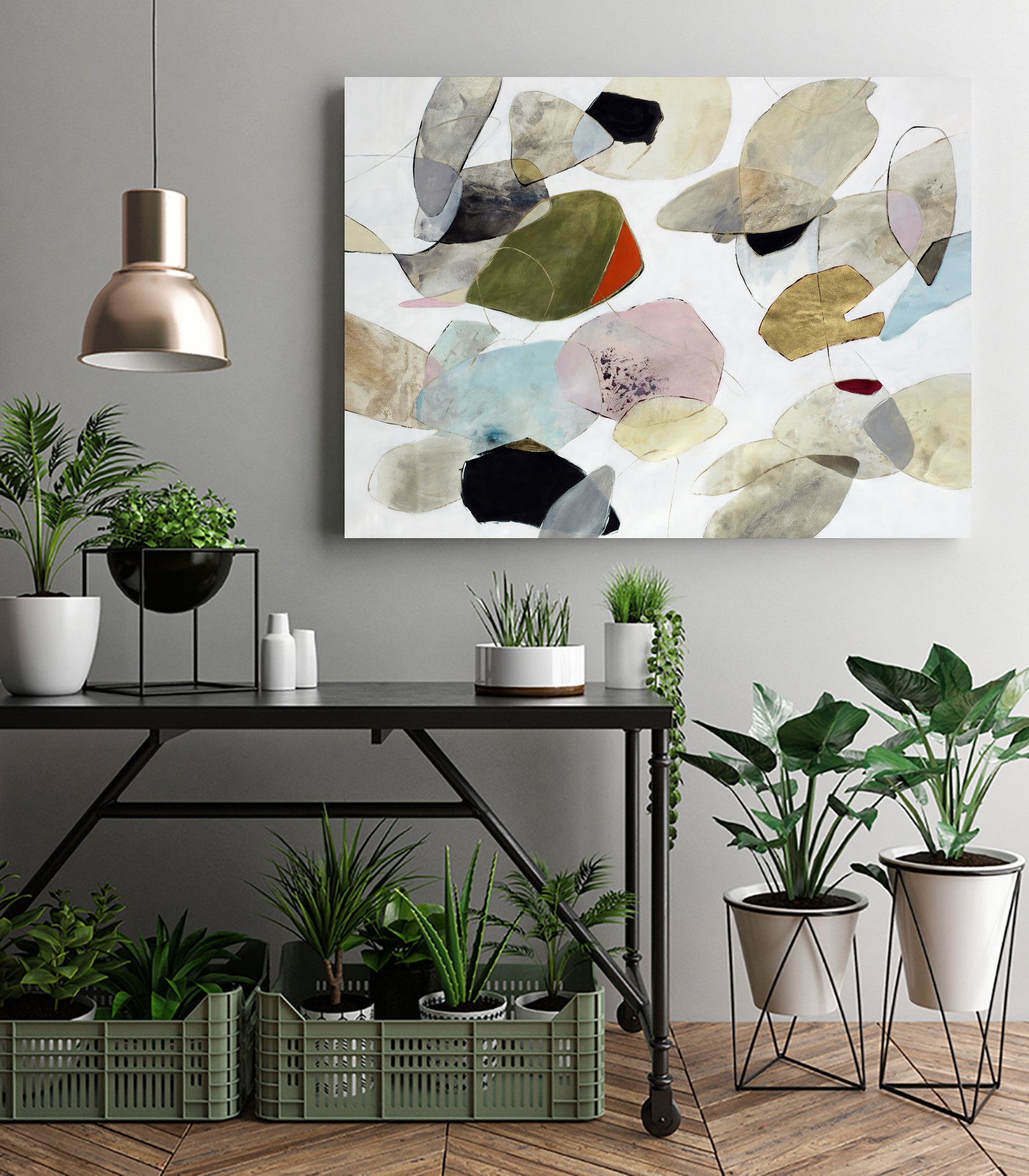 Roam by Daleno Art on GIANT ART - red shape