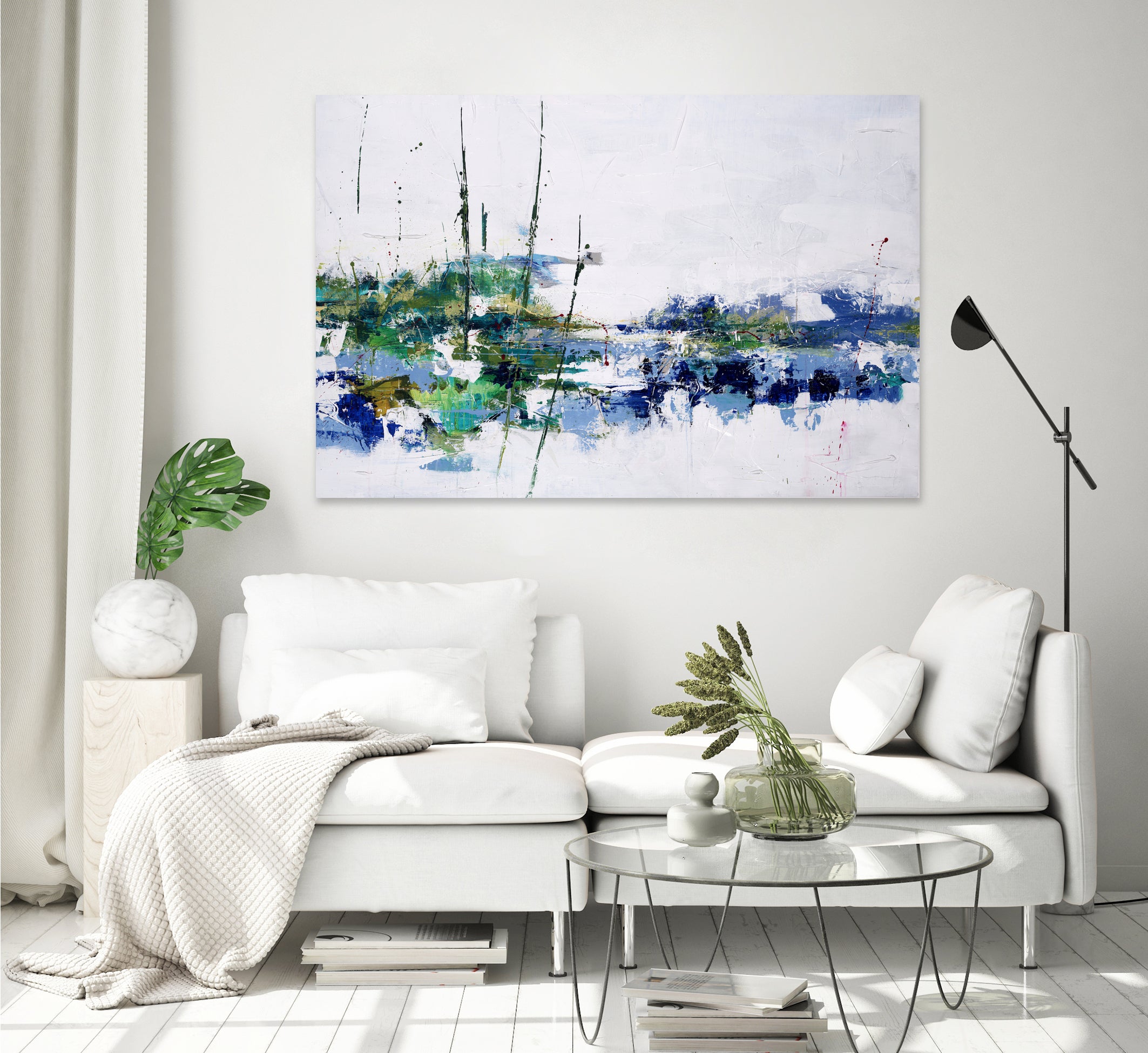 Field and Stream by Daleno Art on GIANT ART - blue absrtact