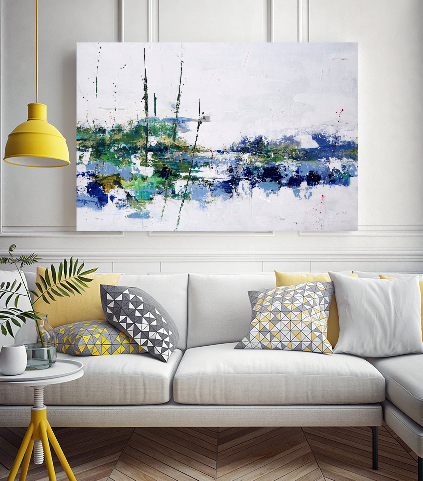 Field and Stream by Daleno Art on GIANT ART - blue absrtact