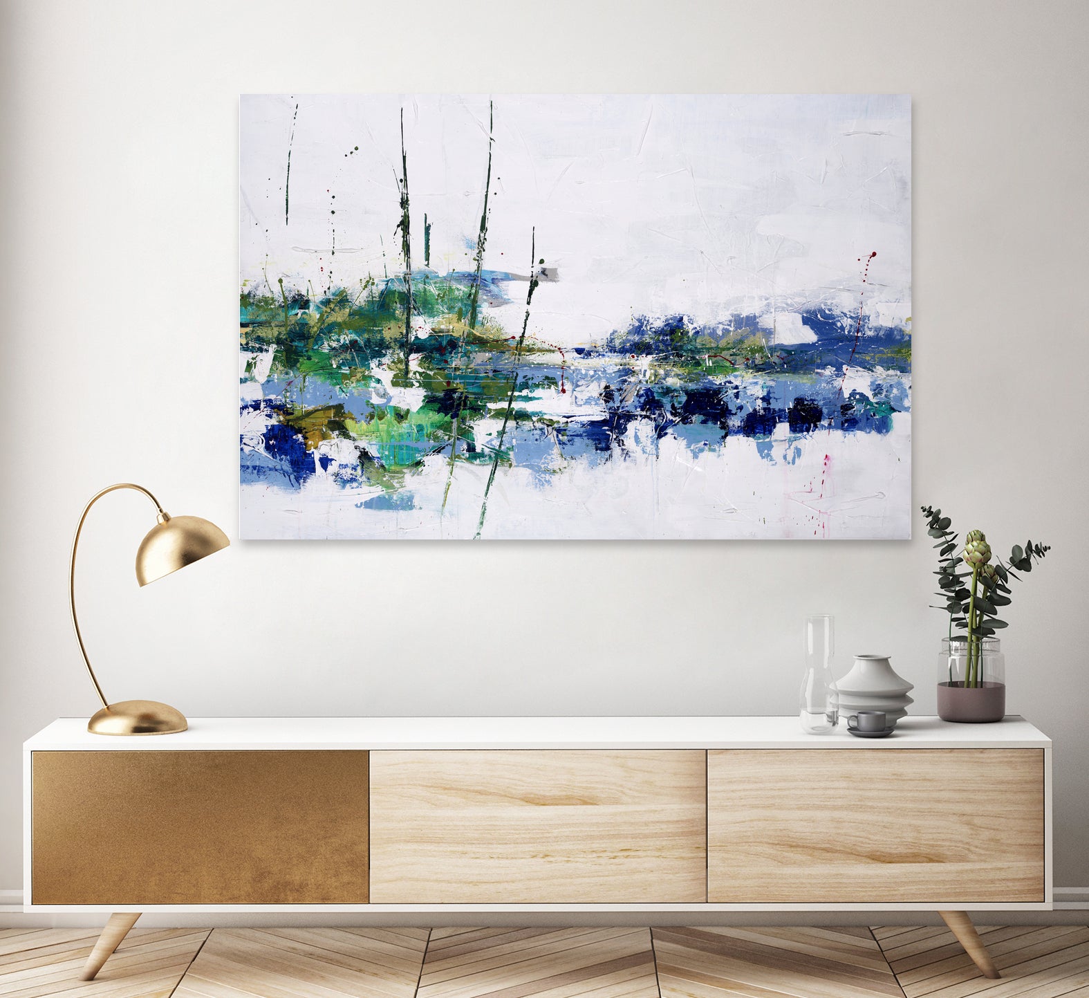 Field and Stream by Daleno Art on GIANT ART - blue absrtact