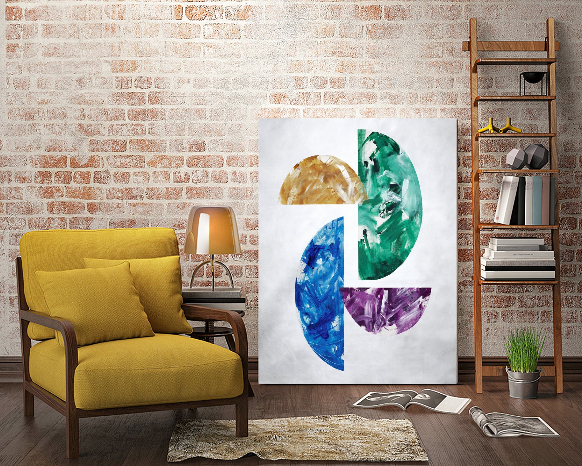 Playing Simon by Daleno Art on GIANT ART - abstract