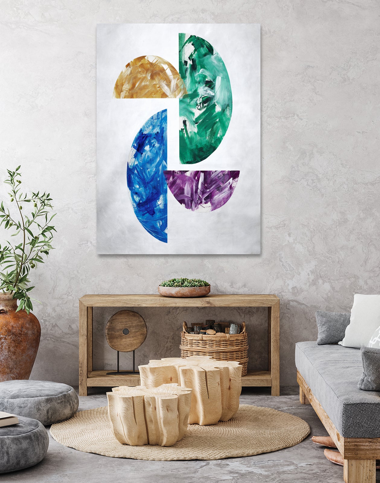 Playing Simon by Daleno Art on GIANT ART - abstract