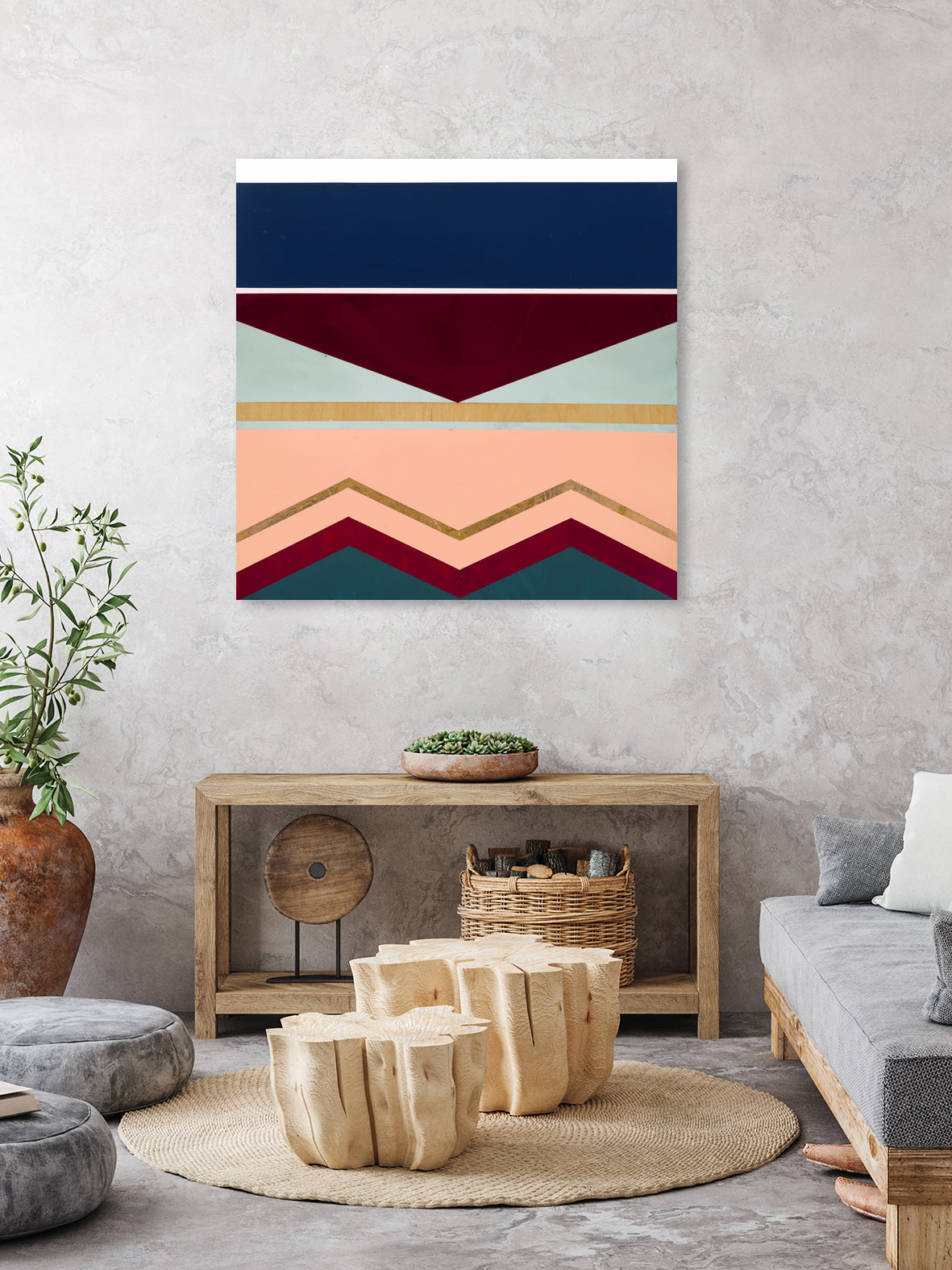 On the Boards #2 by STA Studio on GIANT ART - beige abstract pattern