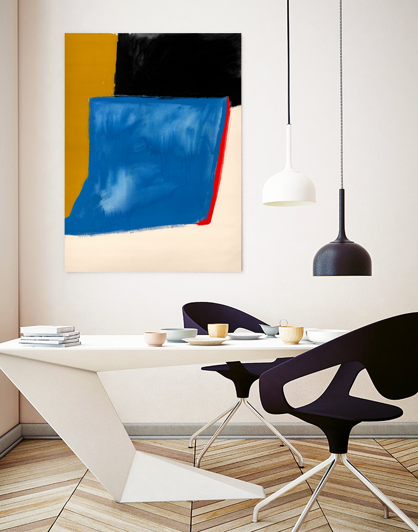 Block Field 6 by Jo Stearns on GIANT ART - black abstract pattern