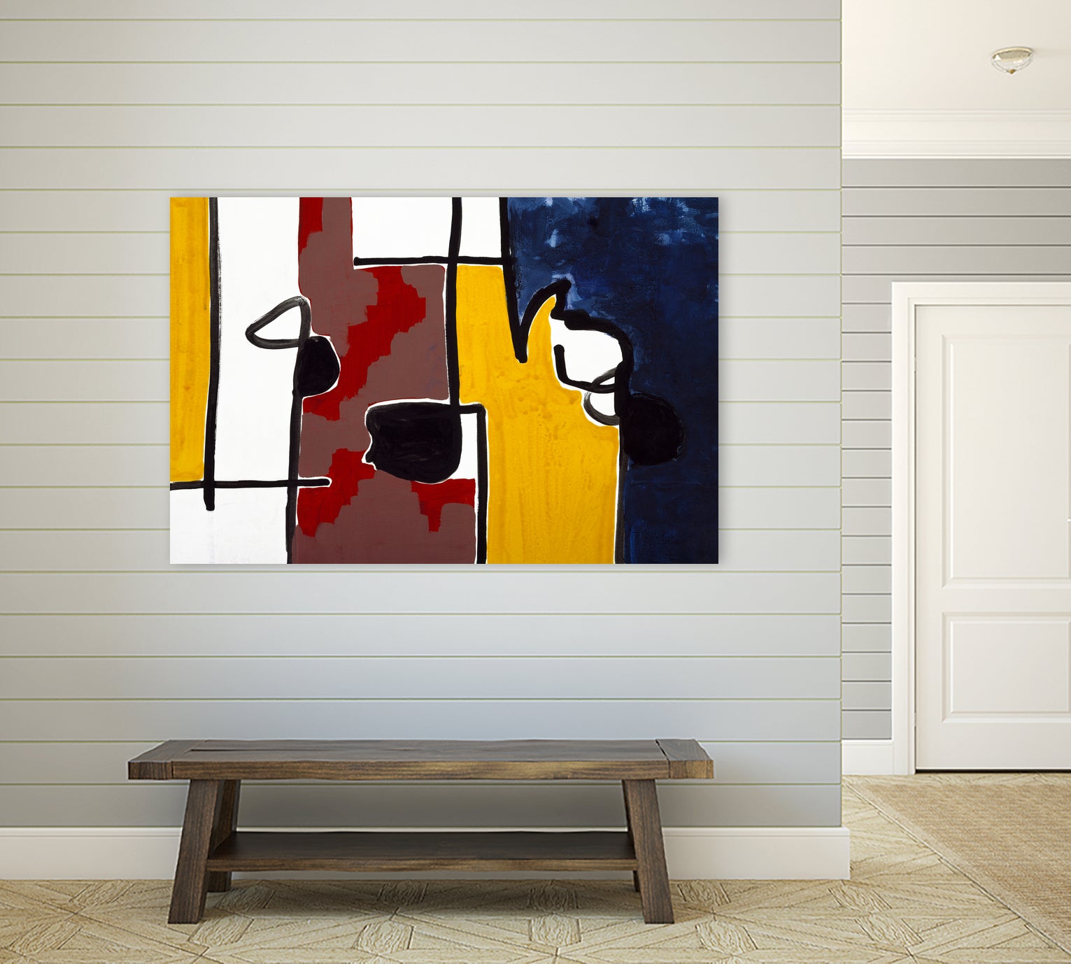 Harbor II by Lee Crew on GIANT ART - yellow abstract pattern