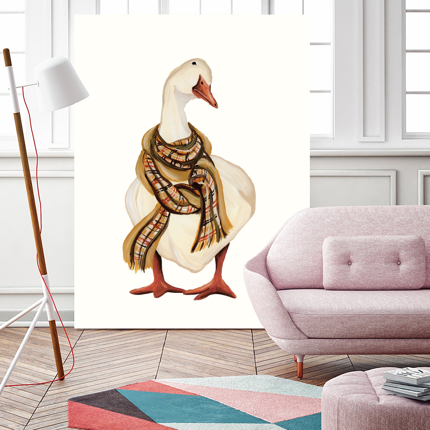 Goose with Scarf by Yvette St. Amant on GIANT ART - animal