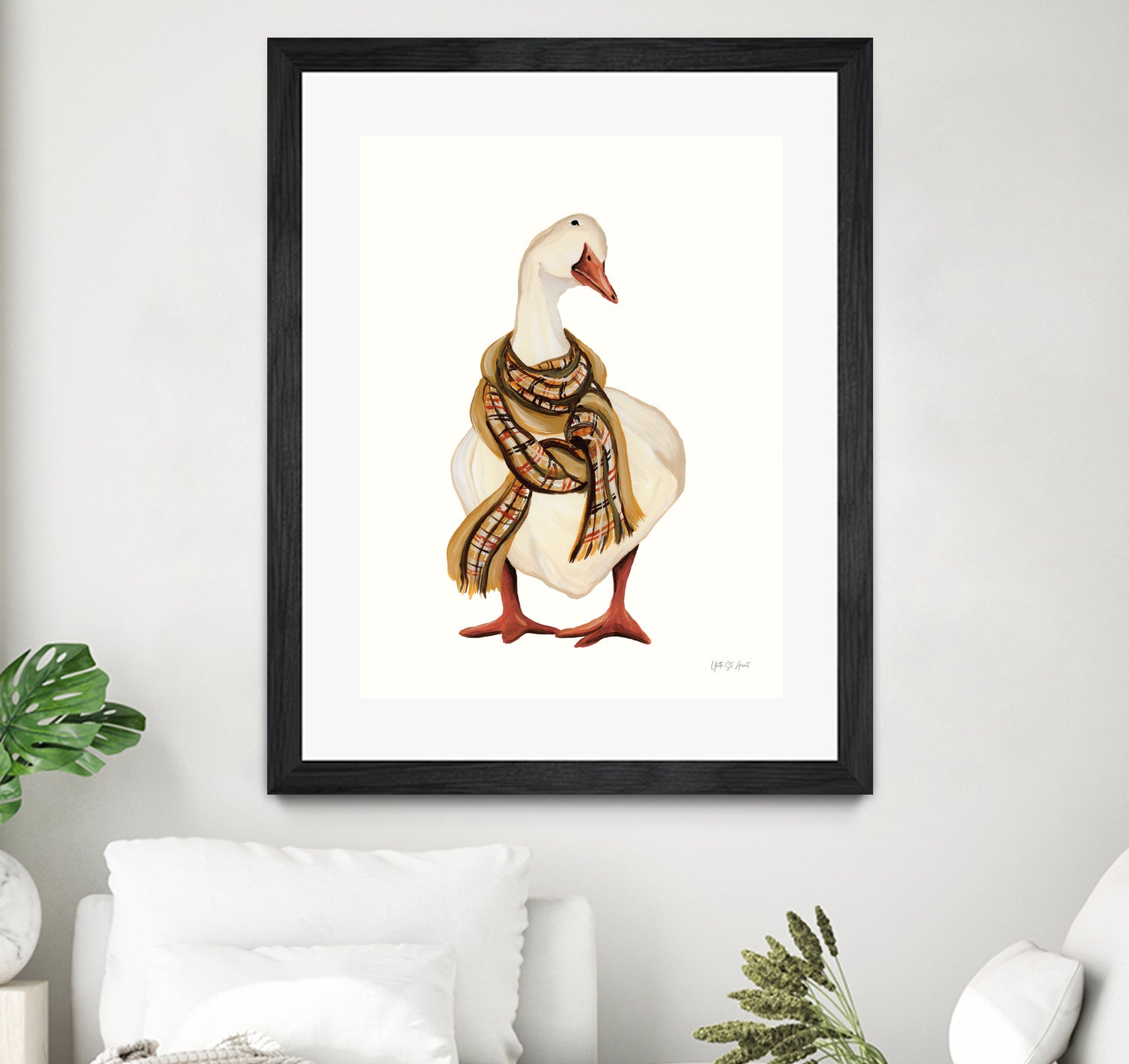 Goose with Scarf by Yvette St. Amant on GIANT ART - animal