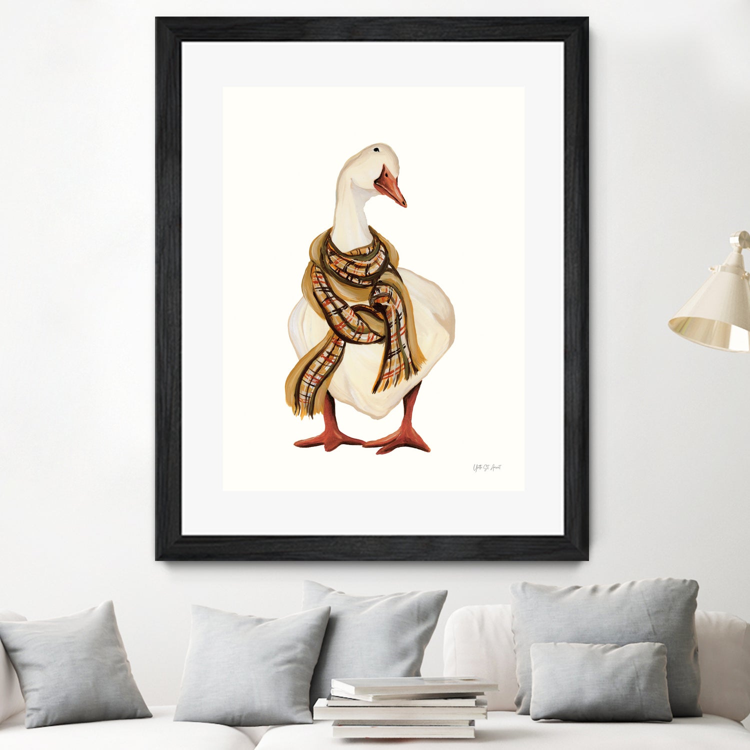 Goose with Scarf by Yvette St. Amant on GIANT ART - animal
