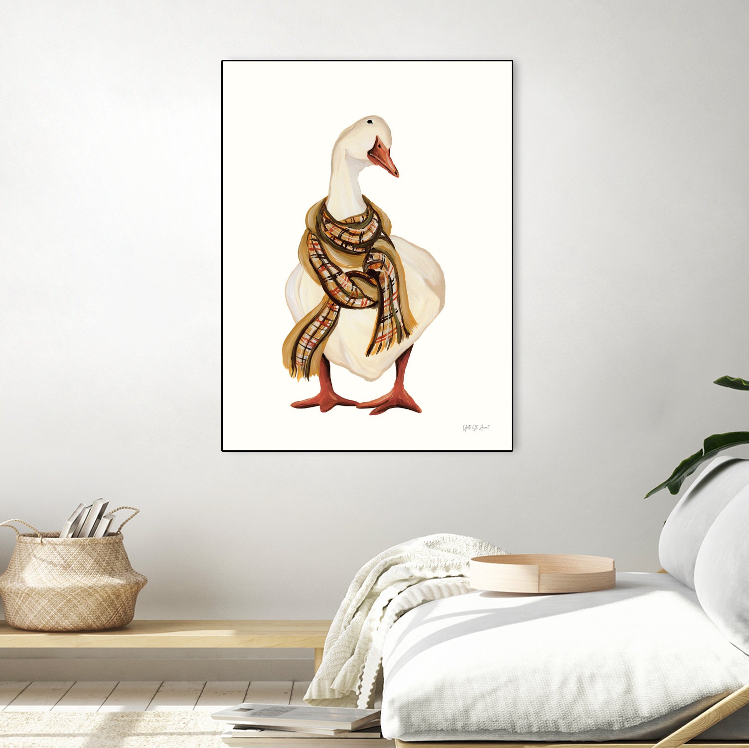 Goose with Scarf by Yvette St. Amant on GIANT ART - animal