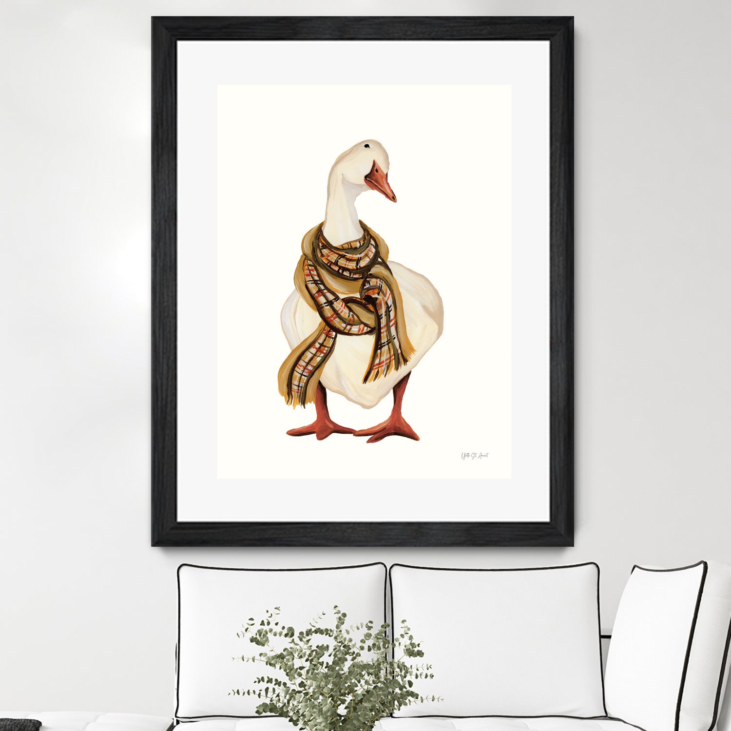 Goose with Scarf by Yvette St. Amant on GIANT ART - animal