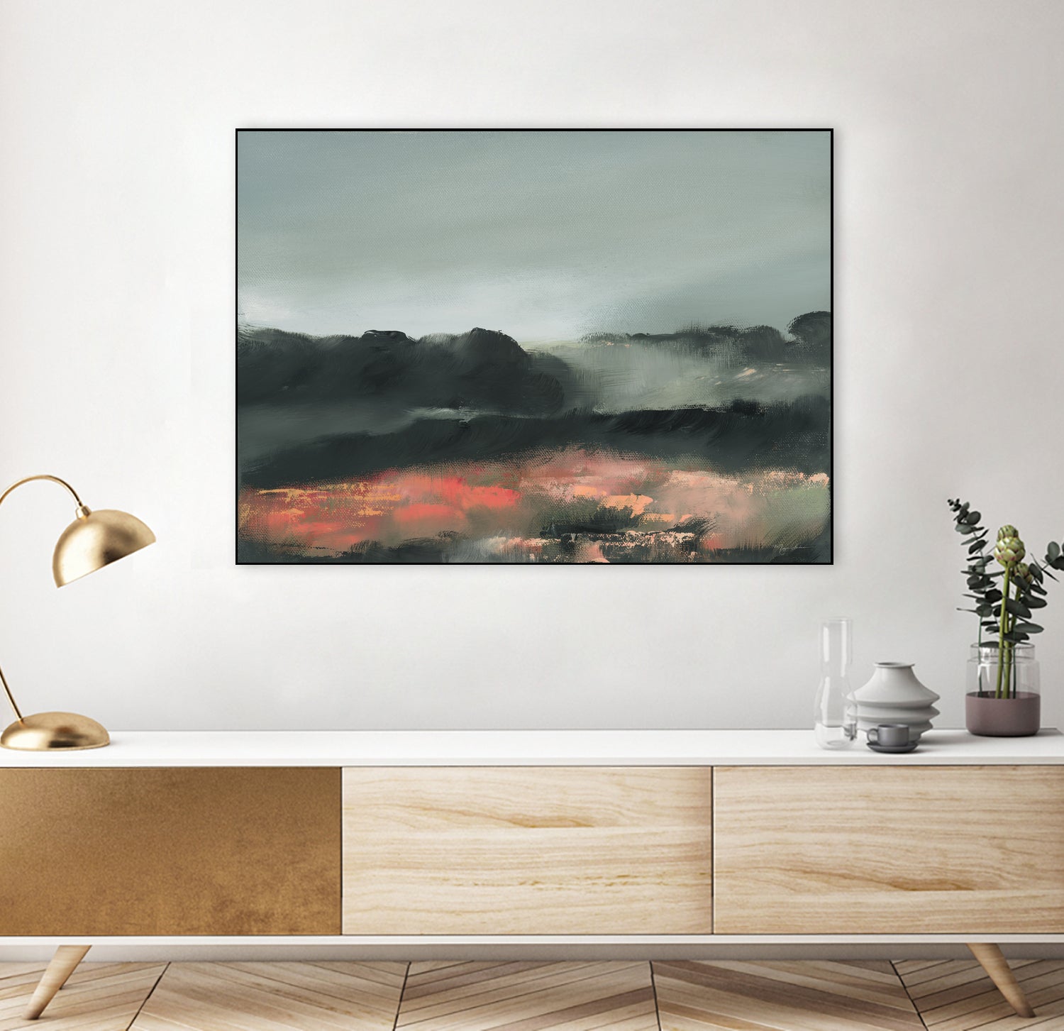Ruby Meadow by Maggie Sackmann on GIANT ART - abstract