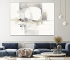 Improvisation I Gray by Mike Schick on GIANT ART - white watercolour soft abstract