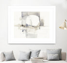 Improvisation I Gray by Mike Schick on GIANT ART - white watercolour soft abstract