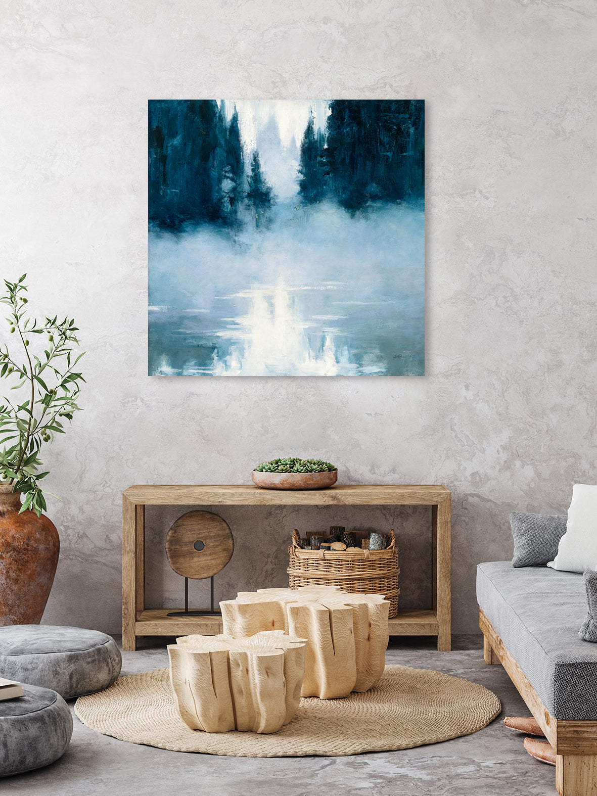 Boundary Waters by Julia Purinton on GIANT ART - blue landscape