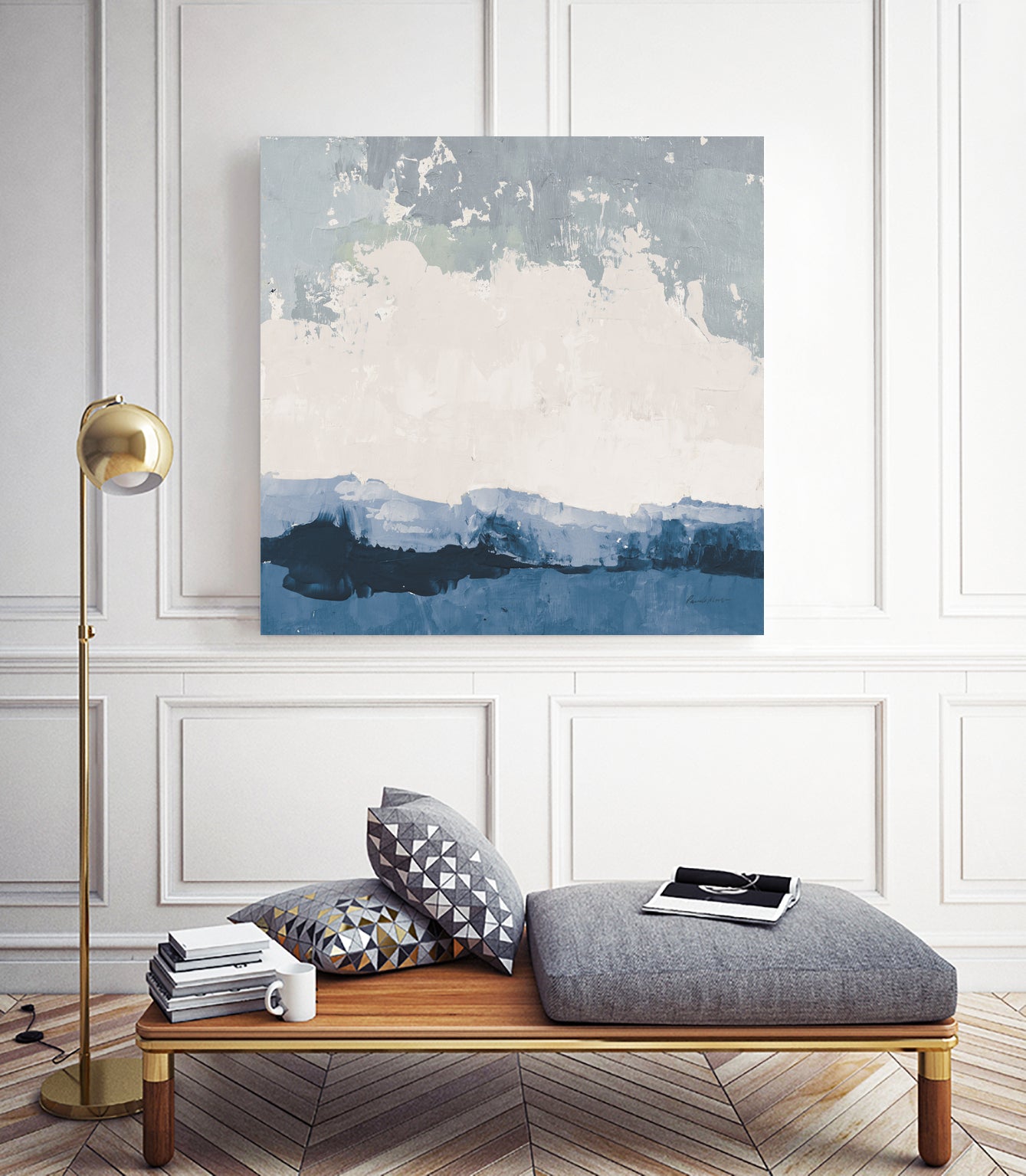 Coastal Landscape by Pamela Munger on GIANT ART - blue abstract