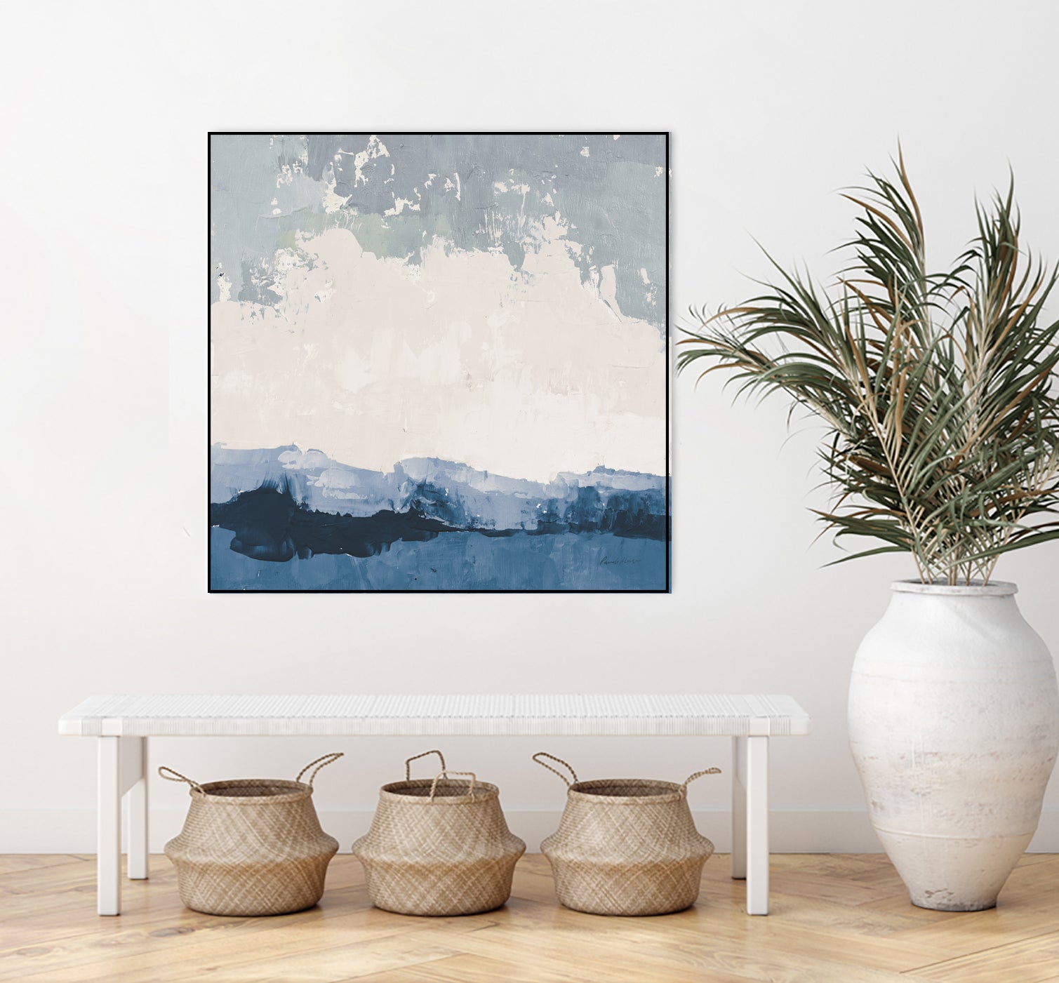 Coastal Landscape by Pamela Munger on GIANT ART - blue abstract