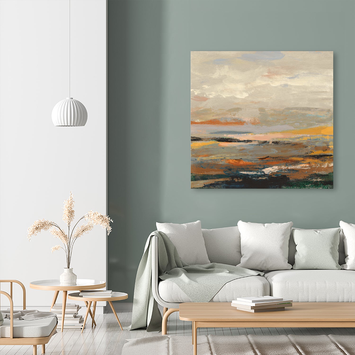 Warm Bay I by Silvia Vassileva on GIANT ART - blue abstract