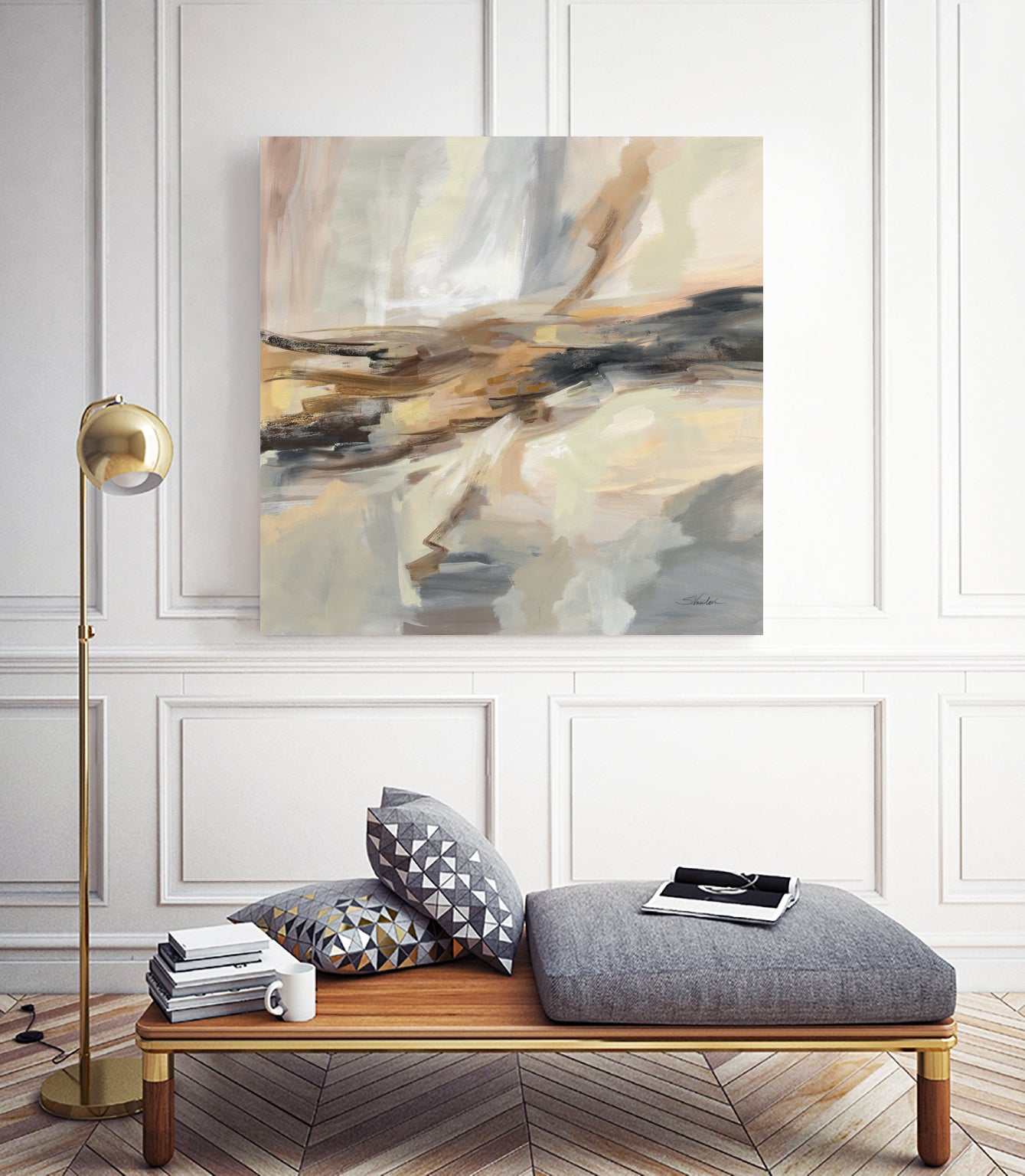 Distant Land by Silvia Vassileva on GIANT ART - black abstract