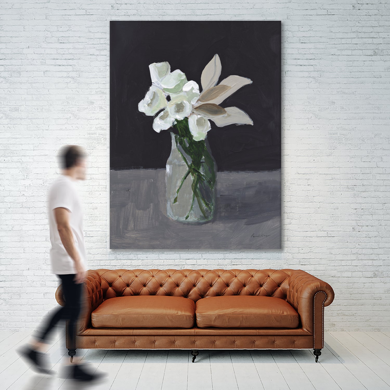 White Blooms by Pamela Munger on GIANT ART - bouquet