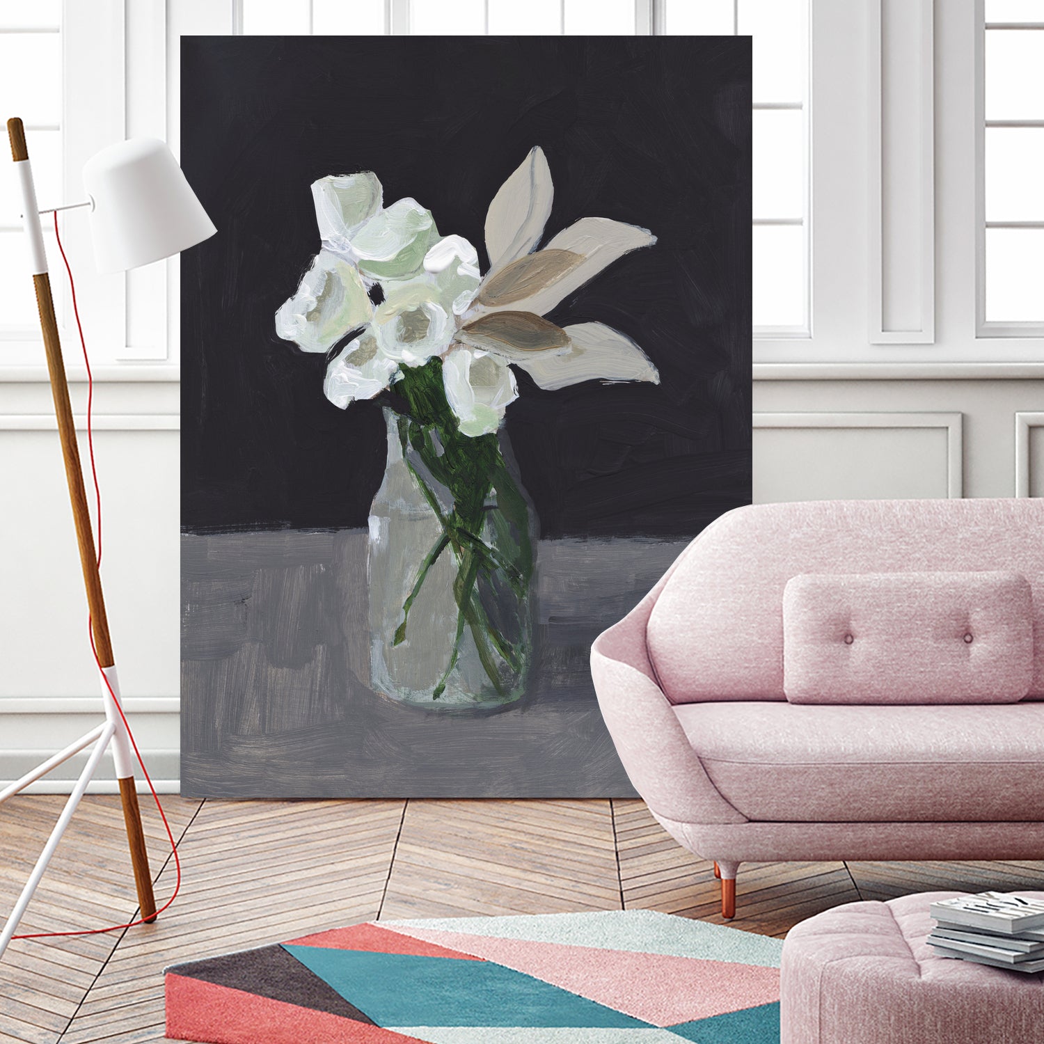 White Blooms by Pamela Munger on GIANT ART - bouquet