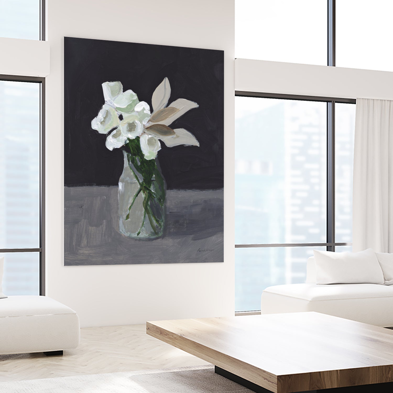 White Blooms by Pamela Munger on GIANT ART - bouquet