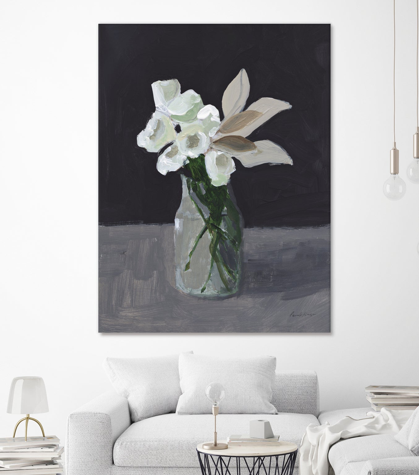 White Blooms by Pamela Munger on GIANT ART - bouquet