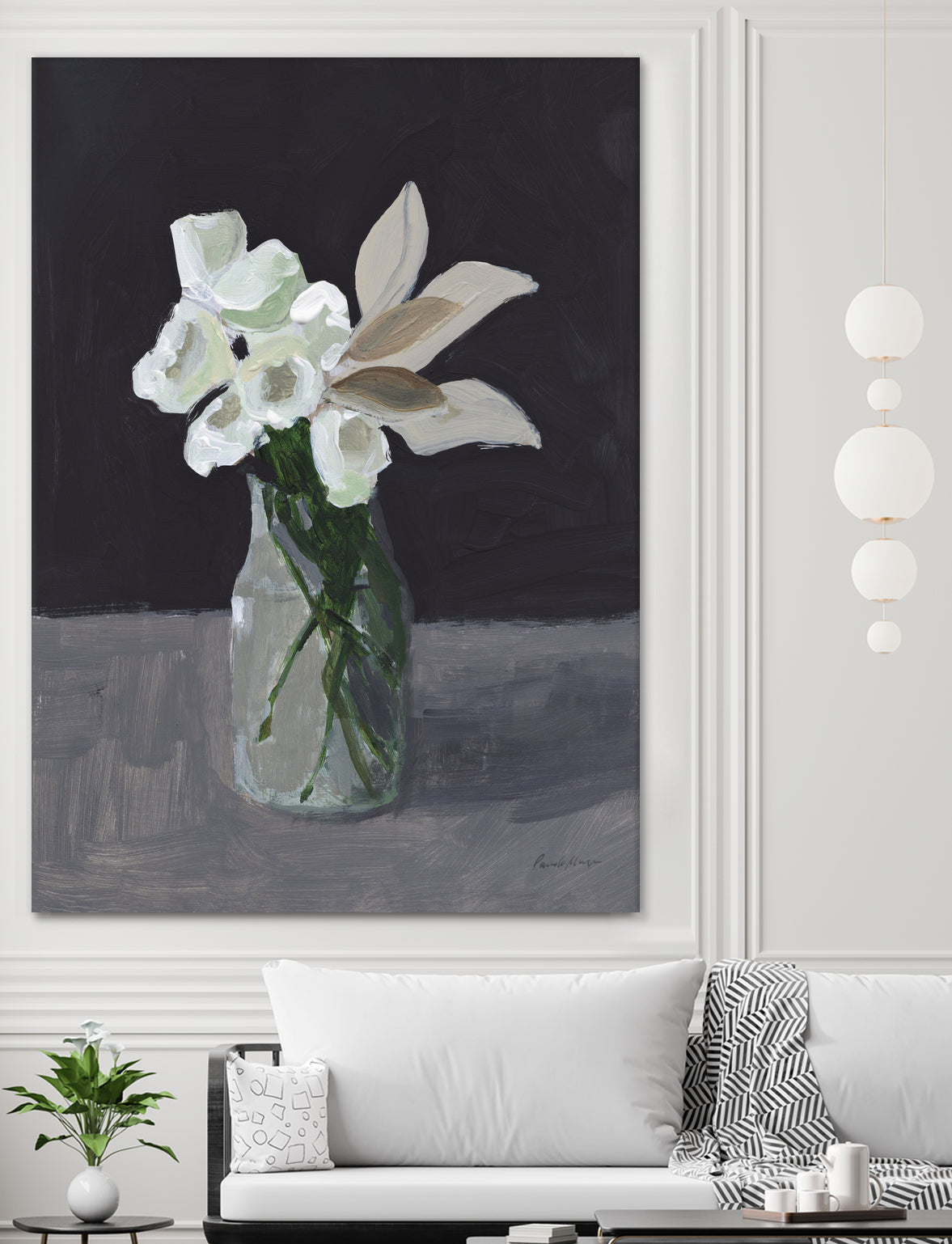 White Blooms by Pamela Munger on GIANT ART - bouquet