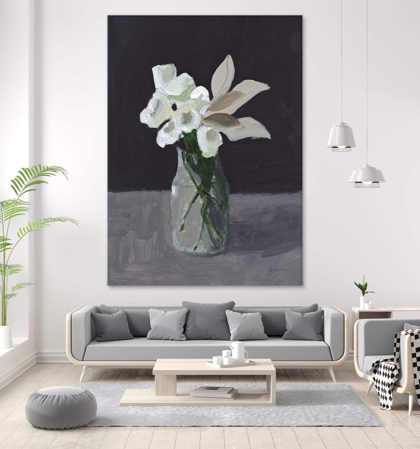 White Blooms by Pamela Munger on GIANT ART - bouquet