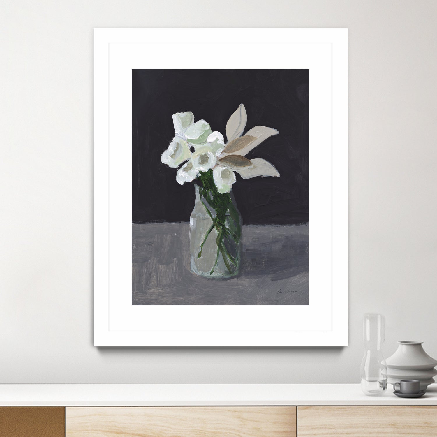 White Blooms by Pamela Munger on GIANT ART - bouquet