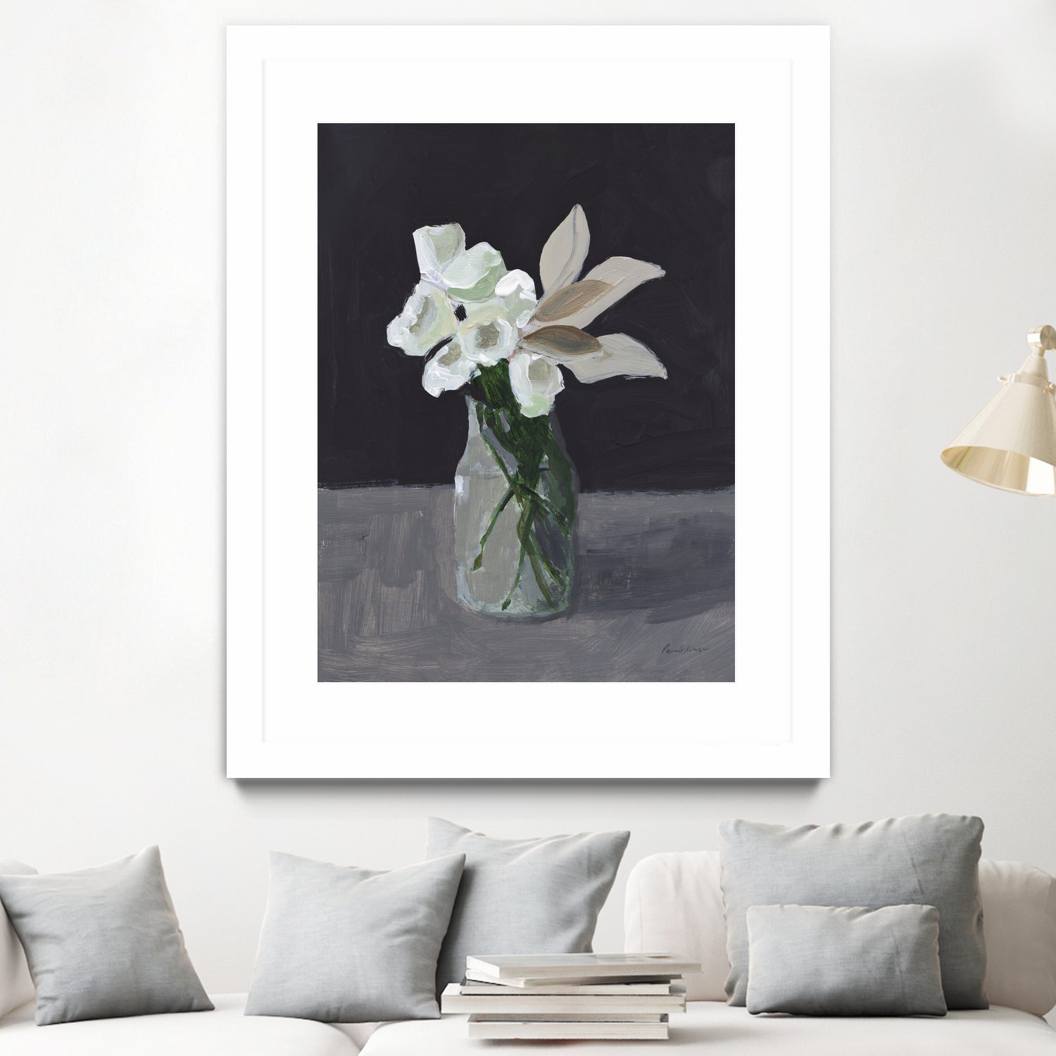 White Blooms by Pamela Munger on GIANT ART - bouquet