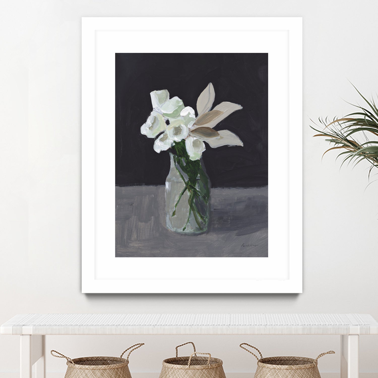 White Blooms by Pamela Munger on GIANT ART - bouquet