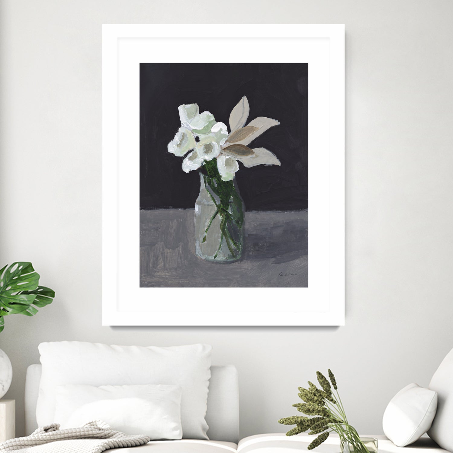 White Blooms by Pamela Munger on GIANT ART - bouquet