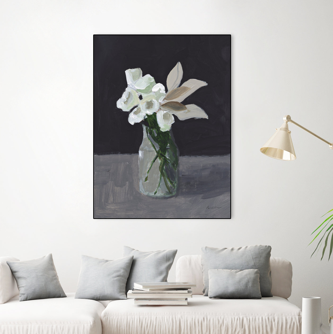 White Blooms by Pamela Munger on GIANT ART - bouquet