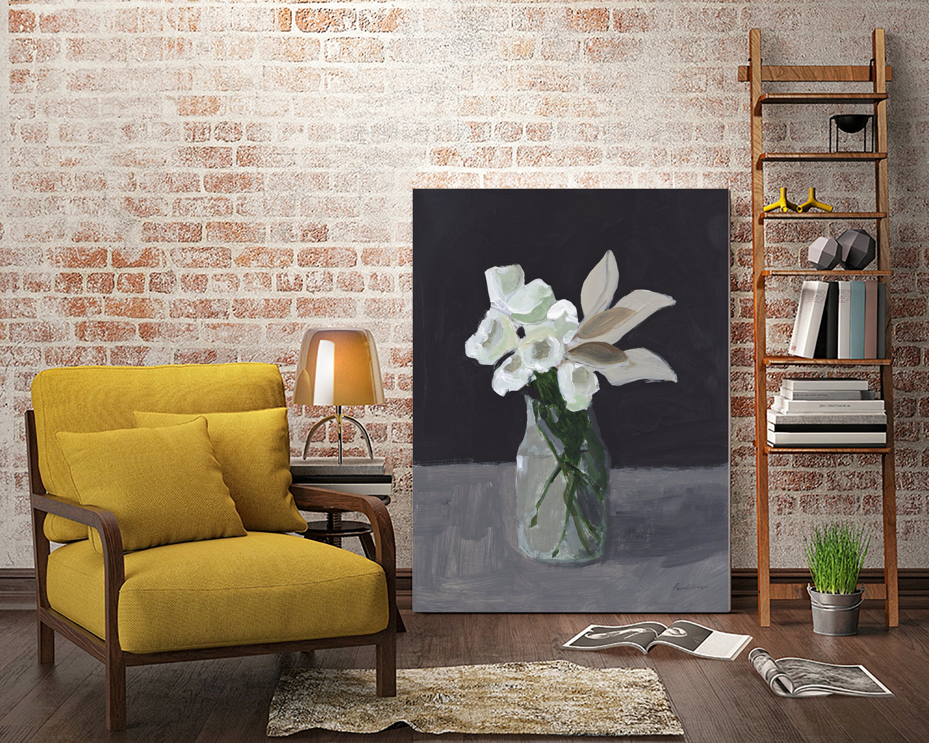 White Blooms by Pamela Munger on GIANT ART - bouquet
