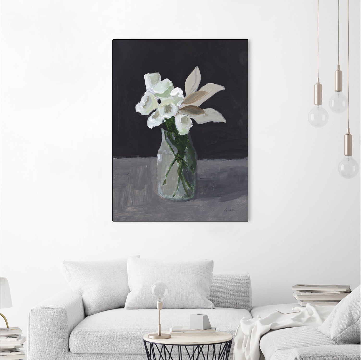 White Blooms by Pamela Munger on GIANT ART - bouquet