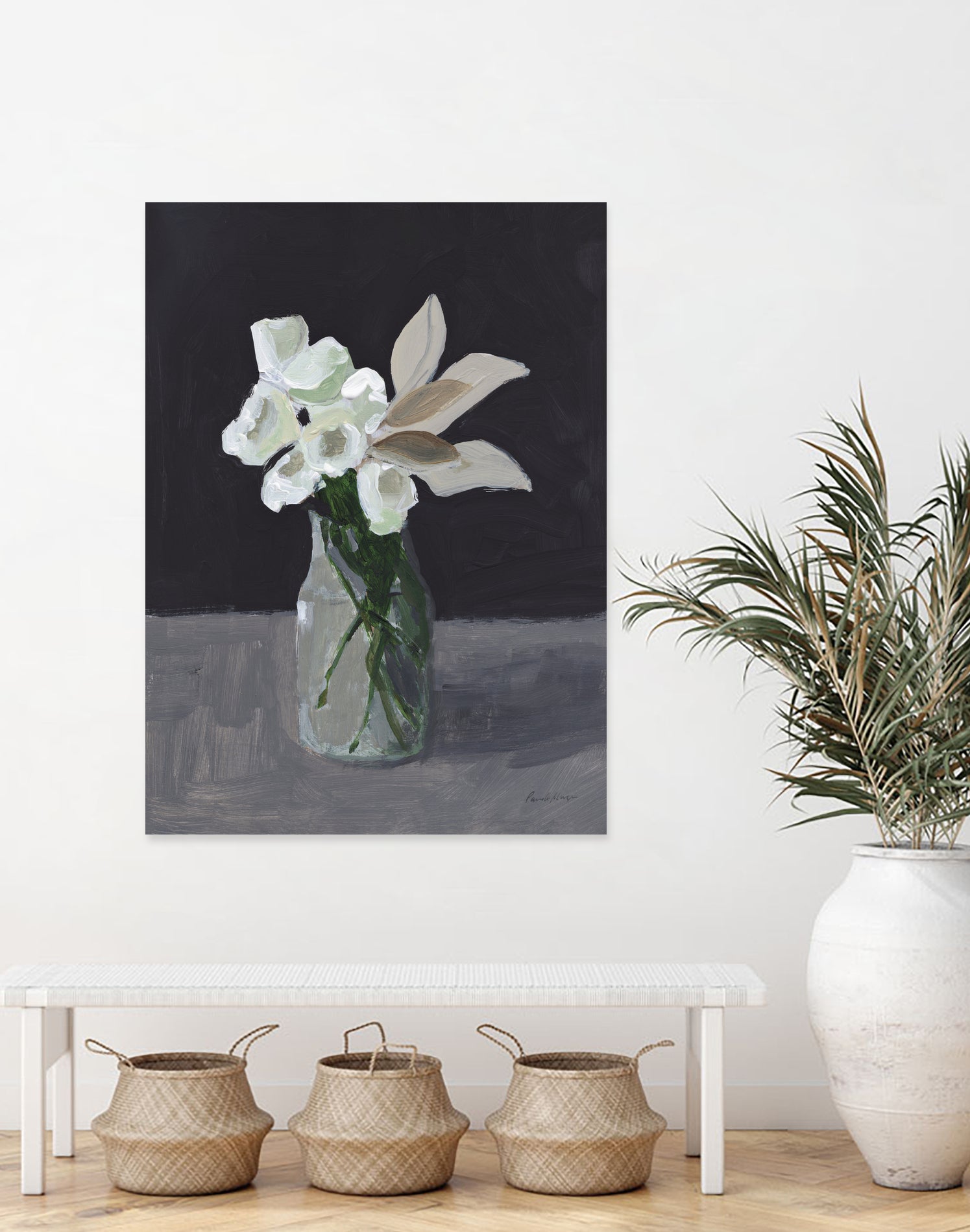 White Blooms by Pamela Munger on GIANT ART - bouquet