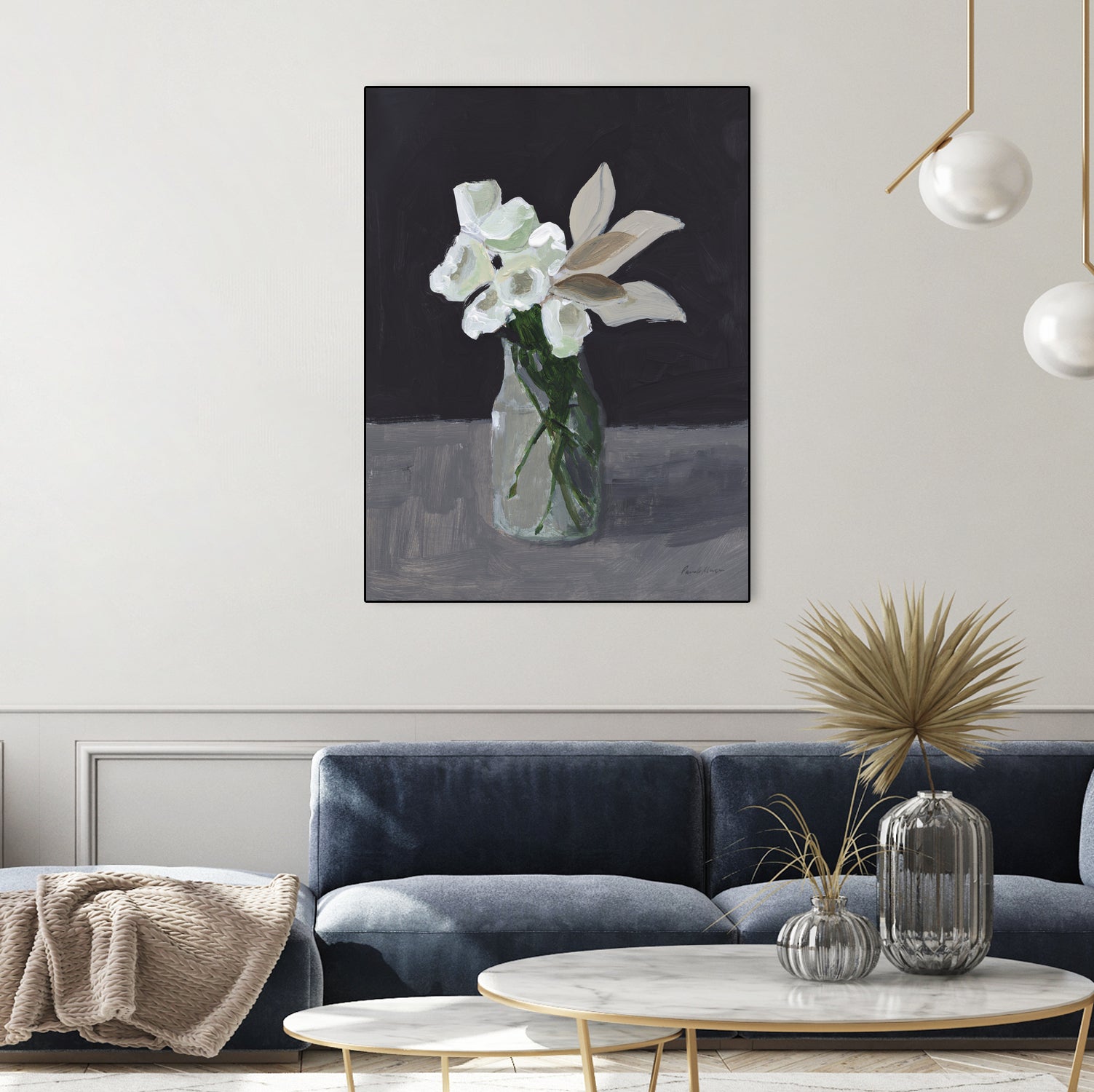 White Blooms by Pamela Munger on GIANT ART - bouquet
