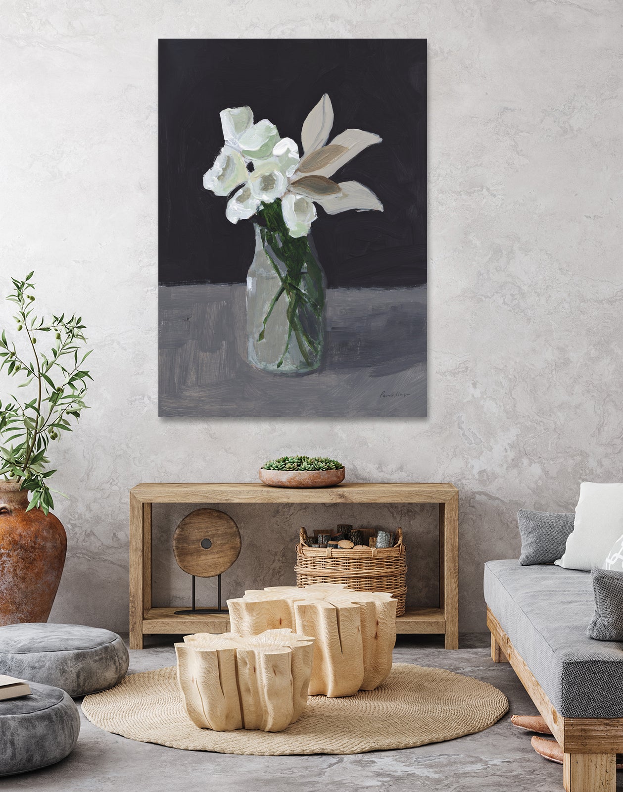 White Blooms by Pamela Munger on GIANT ART - bouquet