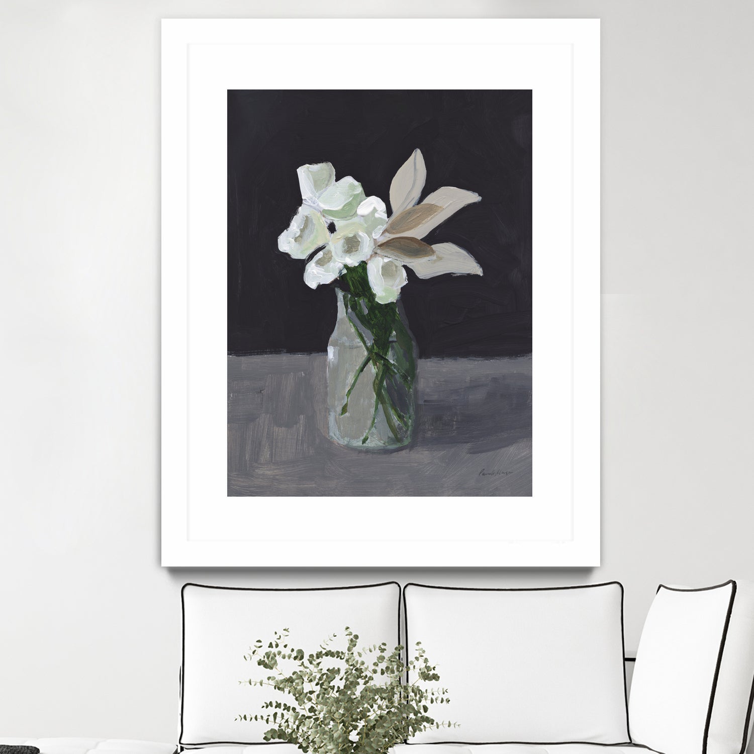 White Blooms by Pamela Munger on GIANT ART - bouquet